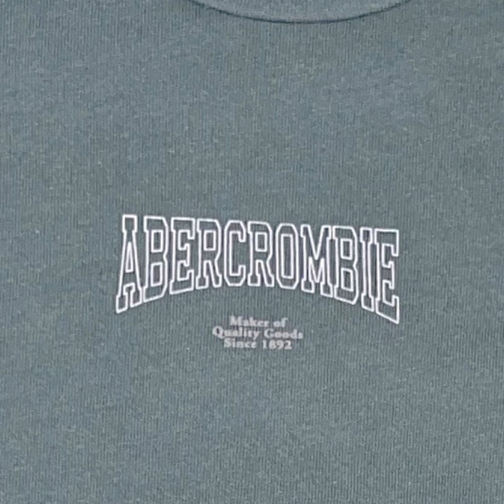 Abercrombie kids green super soft t-shirt, boys 13/14